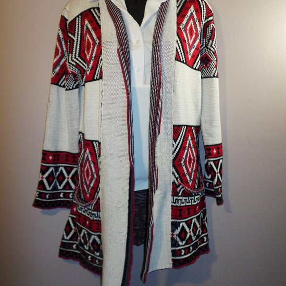 Antthony Open Front Sweater with Pockets M - Picture 3 of 4